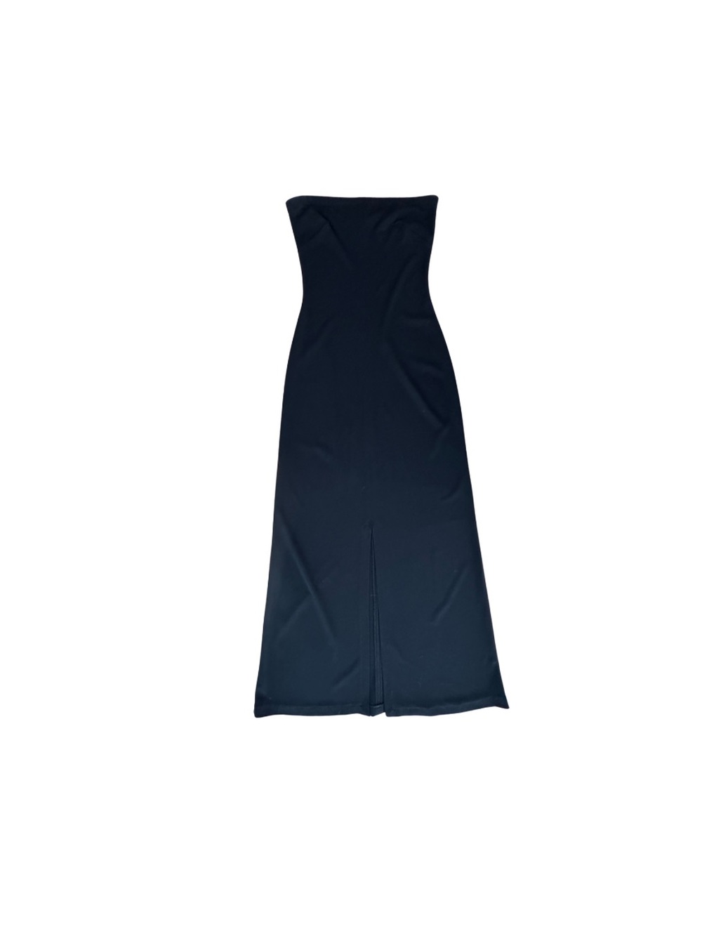 Plein Sud Vintage Strapless Black Maxi Gown with Front Slit 6